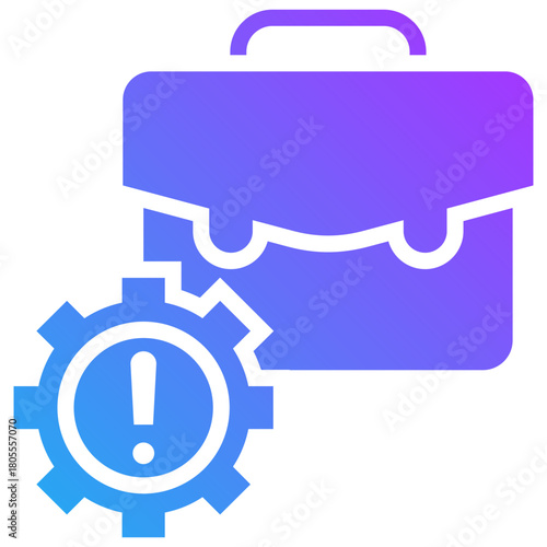 Failure icon for business risk, website, application, printing, document, poster design, etc