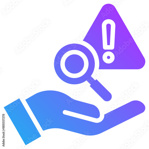 Risk icon for business risk, website, application, printing, document, poster design, etc