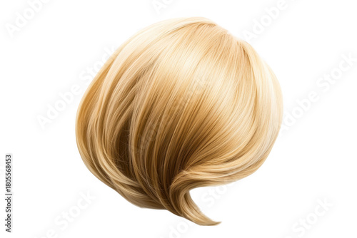 Wallpaper Mural A realistic. blonde synthetic wig styled in soft waves. showcased against a clean white background. ideal for fashion photography. beauty tutorials. or costume design Torontodigital.ca