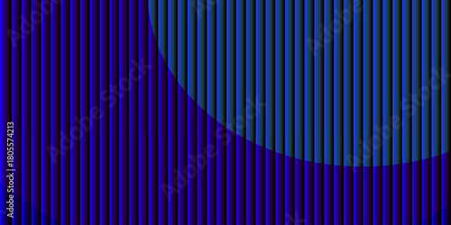 Glass ripple texture with dark gradient background and vivid orange, blue, and lilac light streaks. Futuristic distortion, moody abstract glow, reeded vertical blur. Vector illustration