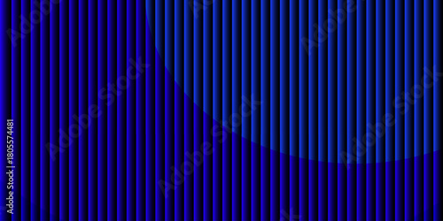 Glass ripple texture with dark gradient background and vivid orange, blue, and lilac light streaks. Futuristic distortion, moody abstract glow, reeded vertical blur. Vector illustration