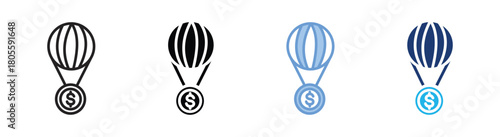 Relieve icon set multiple style collection