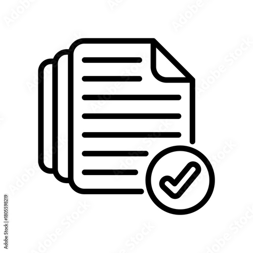 Document Versioning line icon