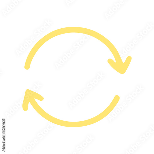 リサイクルやループをイメージした矢印