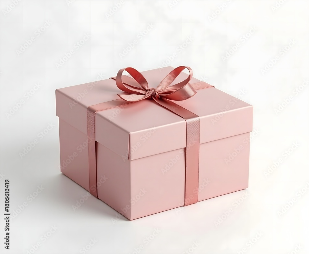 Obraz premium Gift Box Mockup on White Background for Product Branding Design