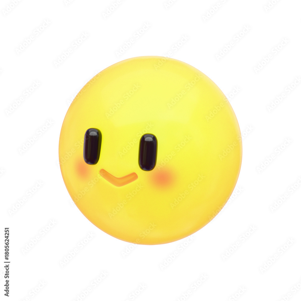 Fototapeta premium かわいい3D絵文字アイコン