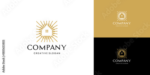 Premium Logo Template House Building Luxury Symbol Illustration Vector Design