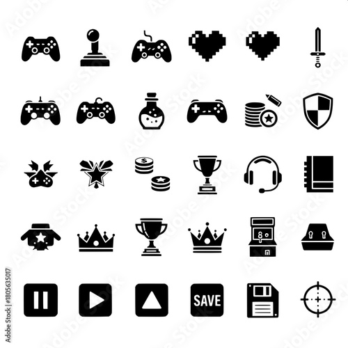 set of icons for web design