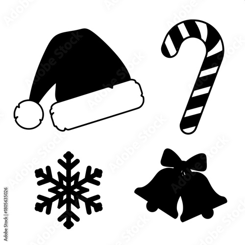 santa claus hat and scarf