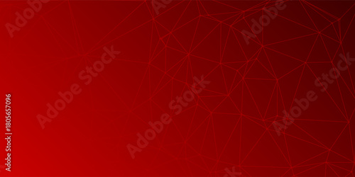 Digital technology futuristic internet network connection red background, abstract cloud cyber information communication, Ai big data science, innovation future tech, line dot. abstract background.