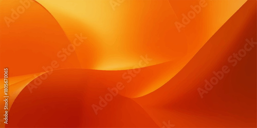 Abstract orange background with soft lines, bright colour illustration, and a gentle wave gradient texture