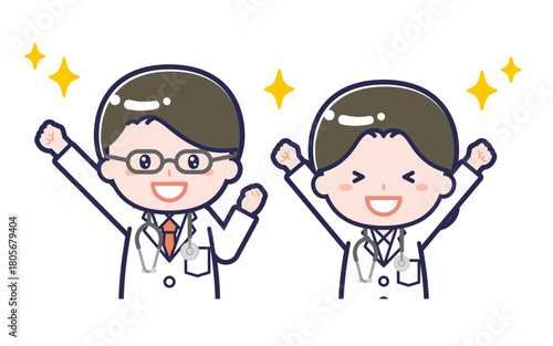 長袖医師／2人組／男女 03