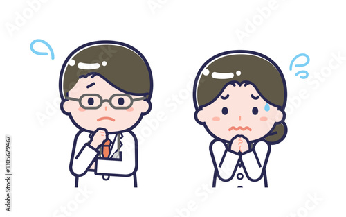 長袖医師／2人組／男女 05