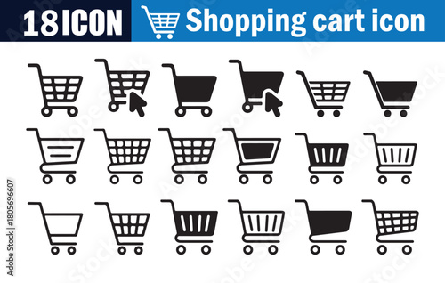 Shopping Cart Icon Set Collection