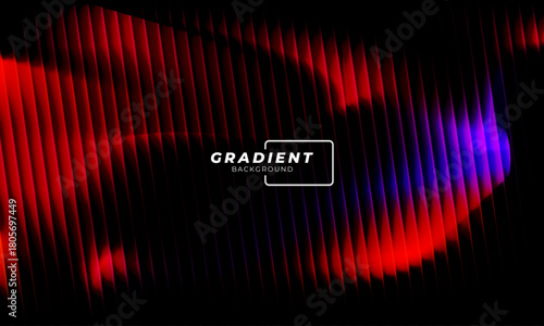 Vibrant gradient with ribbed fractal glass texture pattern and dark circular center. Dynamic abstract artwork perfect for modern banners, marketing visuals, creative backgrounds and artistic projects