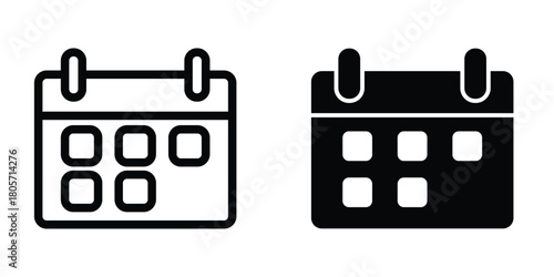 Calender icon design template