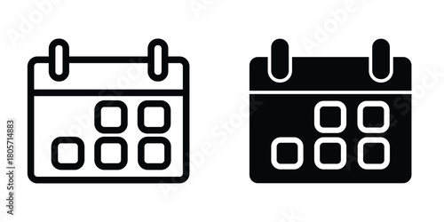 Calender icon design template