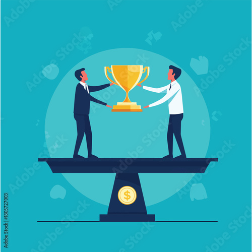 business competition - competitor concept