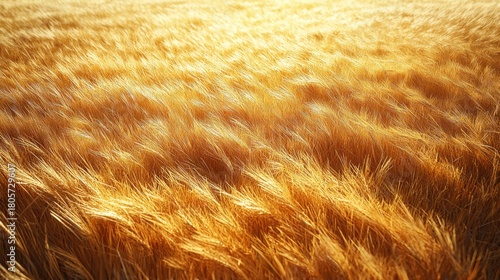 aerial photograph of a golden dry grass field, warm sunlight