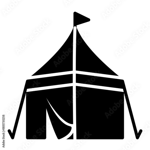 Icon of pilgrims' tents for camping in Mina
