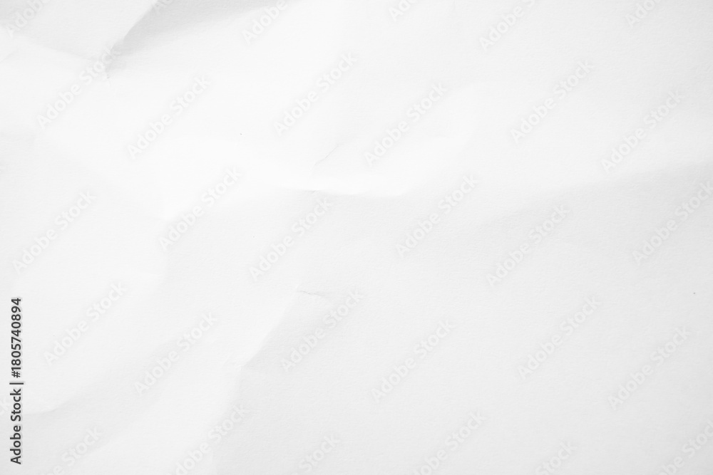 Obraz premium White Paper Texture background. Crumpled white paper abstract shape background with space paper for text