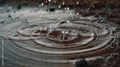 Abstract Brown Color Water Surface Ripple Texture Background Seamless Loop