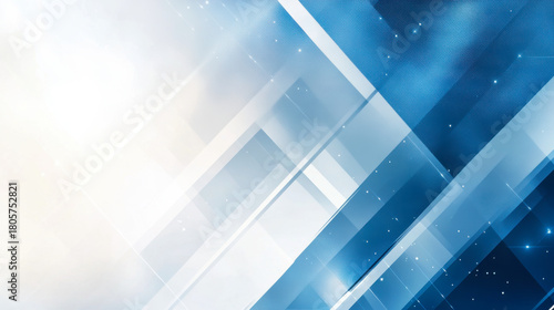 blue white abstract background with diagonal shapes for corporate design
