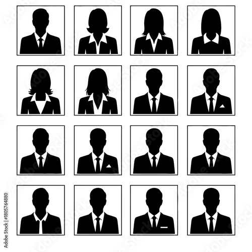 Corporate Silhouette Portraits: A collection of meticulously crafted silhouette portraits of professional individuals. Representing the essence of the workplace.