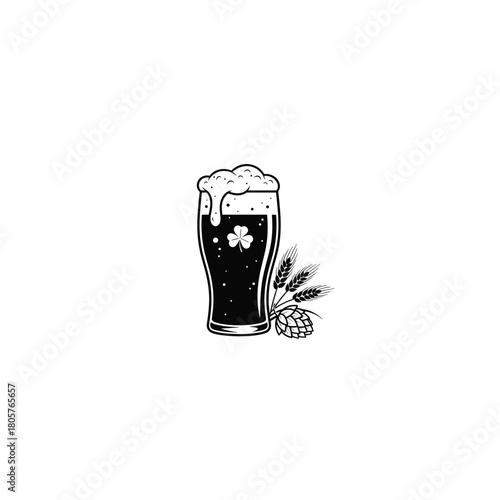 Elegant black feather with the word whisper and a droplet of ink