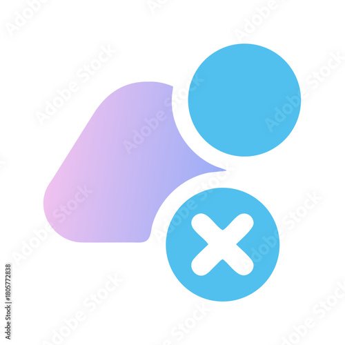 User Access Management with delete and remove capabilities icon