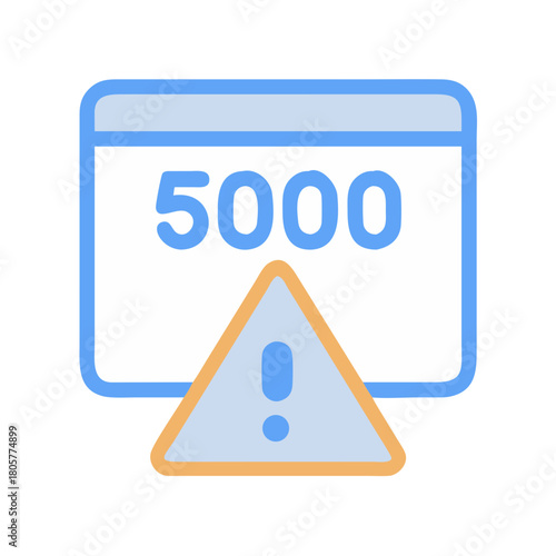 Financial error notification popup exceeding 5000 limit illustration