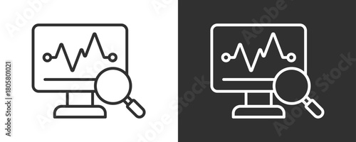Statistics Icon Set Vector Collection Isolated In Black And White