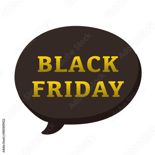 BLACK FRIDAY | 吹き出し/企業・商品向け素材