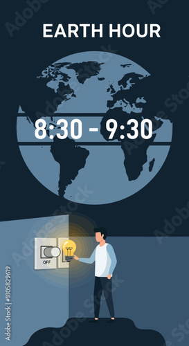 Join the Earth Hour movement by switching off lights from 8:30 to 9:30 PM annually