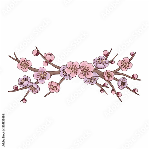 Plum blossom divider