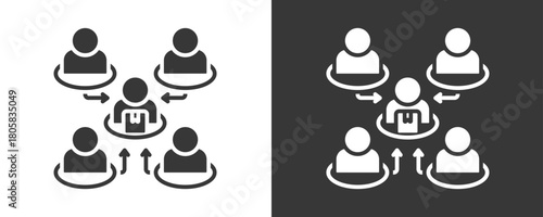 Mlm Icon Set Vector Collection Isolated In Black And White