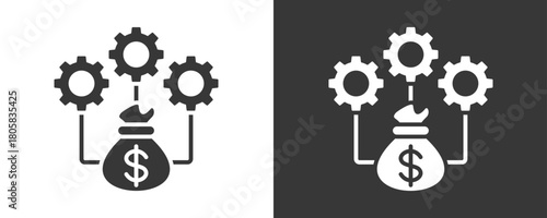 Cost Icon Set Vector Collection Isolated In Black And White
