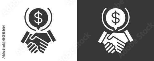 Negotiation Icon Set Vector Collection Isolated In Black And White