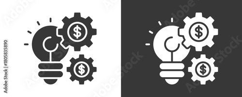 Innovation Icon Set Vector Collection Isolated In Black And White