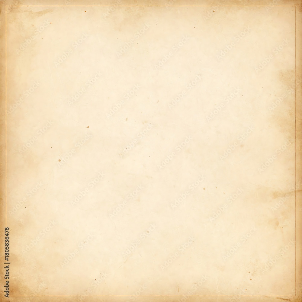 Obraz premium Aged parchment background with a slightly darker border, vintage and simple, ideal for text layering