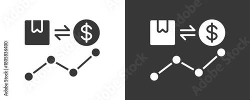 Trading Icon Set Vector Collection Isolated In Black And White