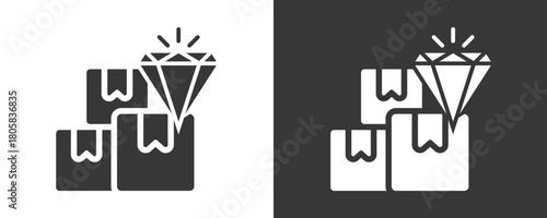 Product Icon Set Vector Collection Isolated In Black And White