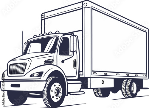 delivery truck icon silhouette vector