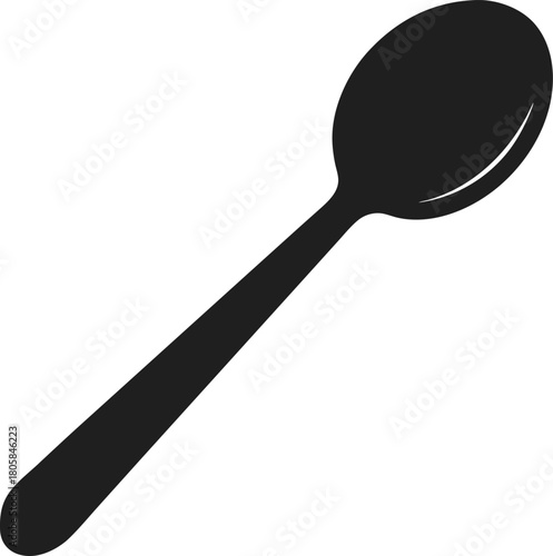 plastic spoon isolated 