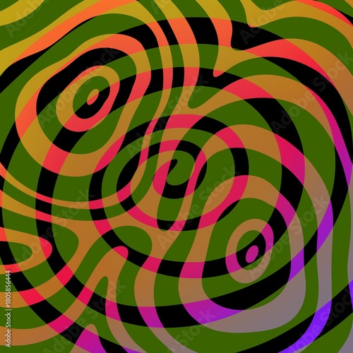 Psychedelic trippy melting background illustration