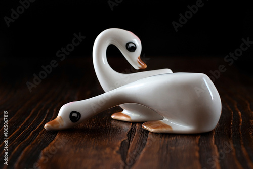 Figurine of a white goose