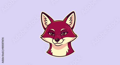 Charming fox portrait with a captivating gaze and a gentle smile.