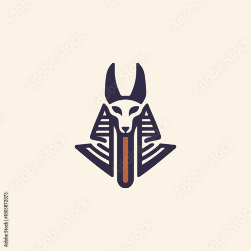 Anubis Egypt God Logo