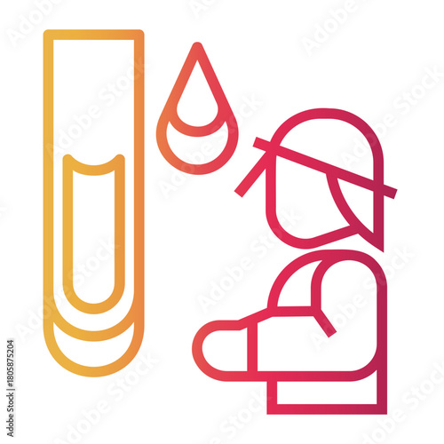 quality control Line Gradient Icon