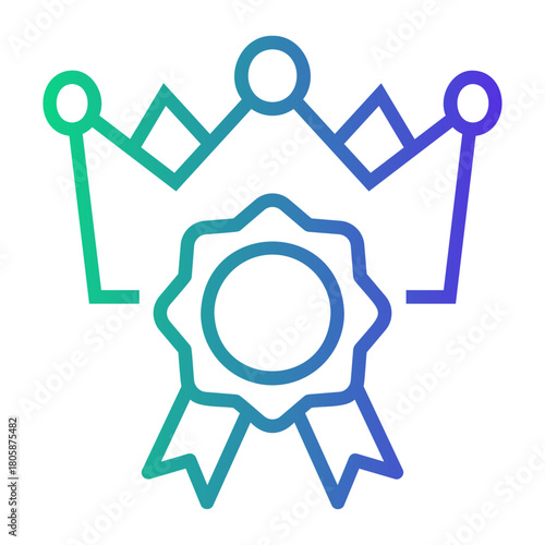 quality control Line Gradient Icon